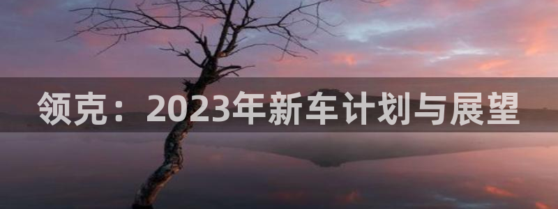 美狮贵宾会苹果手机下载链接：领克：2023年新车计划与展望