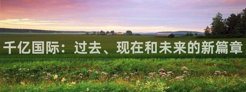 美狮贵宾会平台开户链接：千亿国际：过去、现在和未来的新篇章