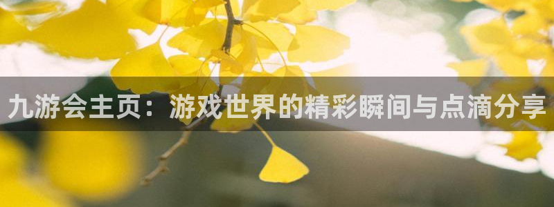 美狮贵宾会网页版登：九游会主页：游戏世界的精彩瞬间与点滴分享
