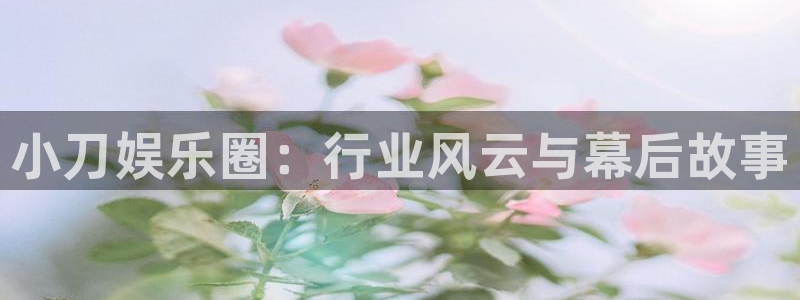 美狮贵宾会股份：小刀娱乐圈：行业风云与幕后故事